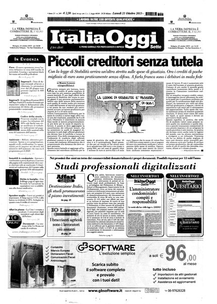 Italia oggi : quotidiano di economia finanza e politica